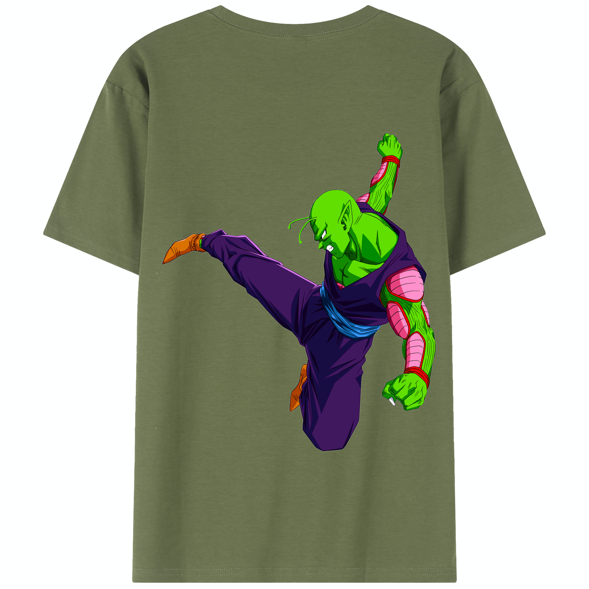 （画像用） ドラゴンボール ピッコロ DRAGON BALL Piccolo 綿100％半袖Tシャツ（背面プリント）